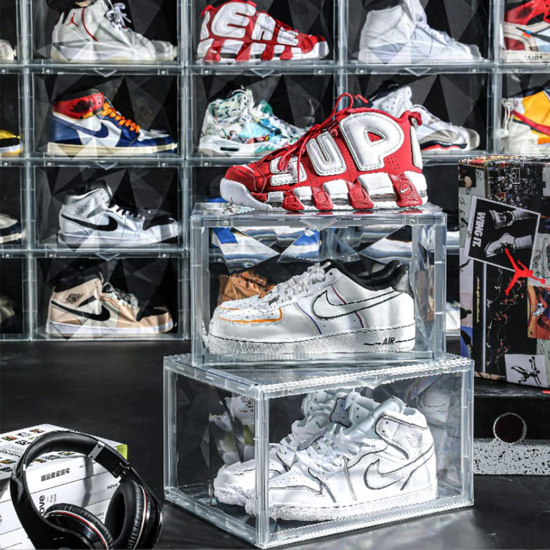 収納ボックス❤️35×27×20.7cm⭐️前面開閉式⭐️シューズボックス⭐️4個セット