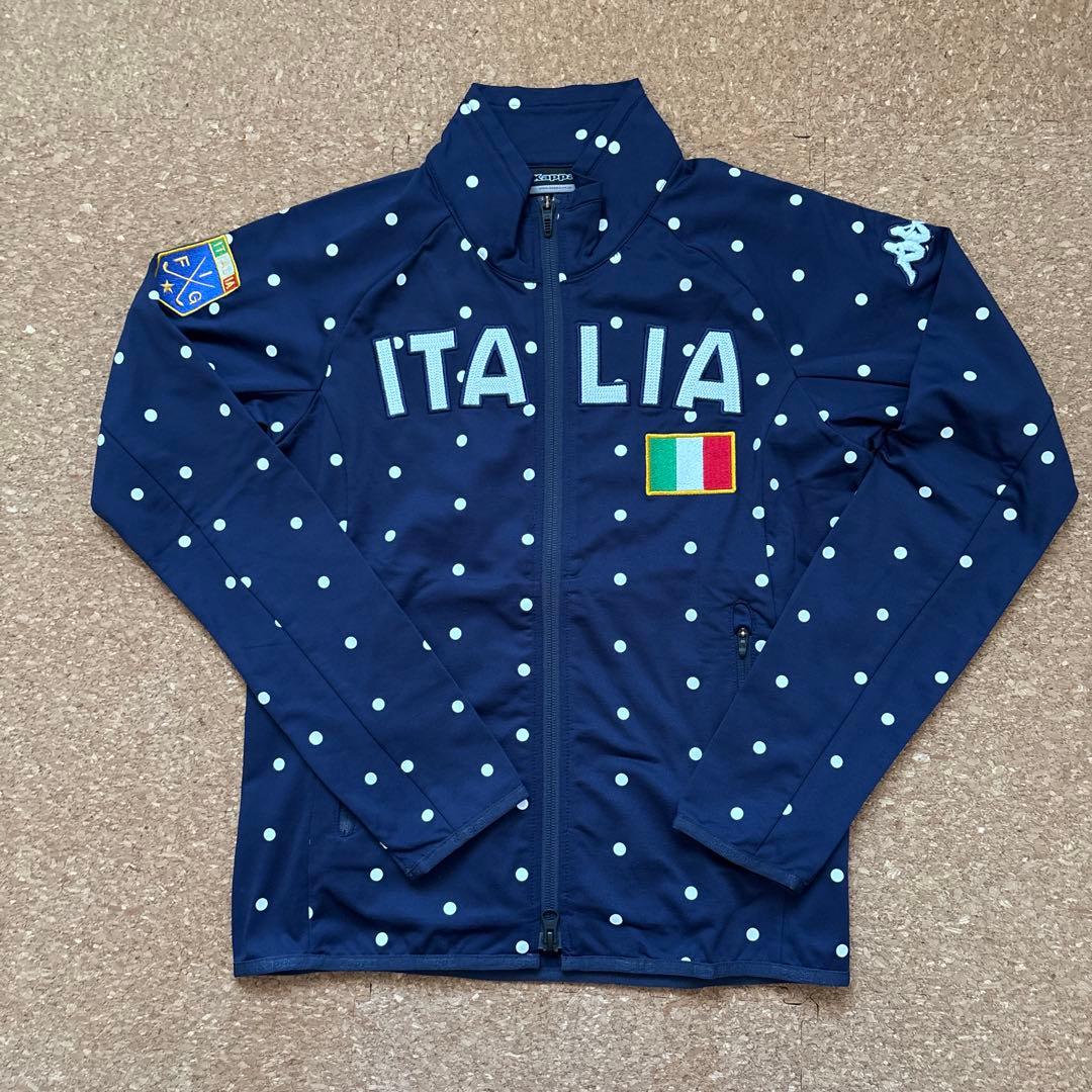 美品✨Kappaネイビードット柄ゴルフセットアップ