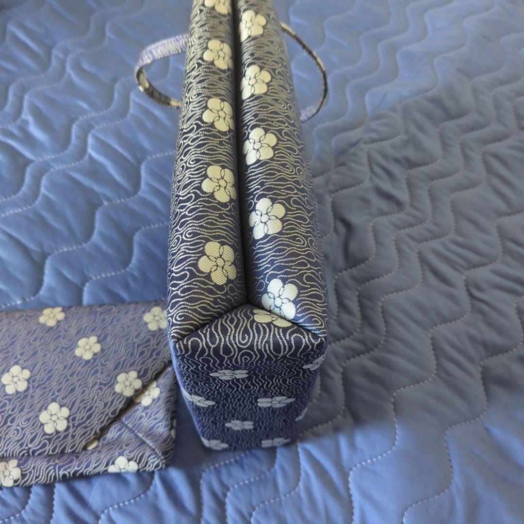 古田織部好み裂文 織部緞子 バッグ 数寄屋袋 手拭い