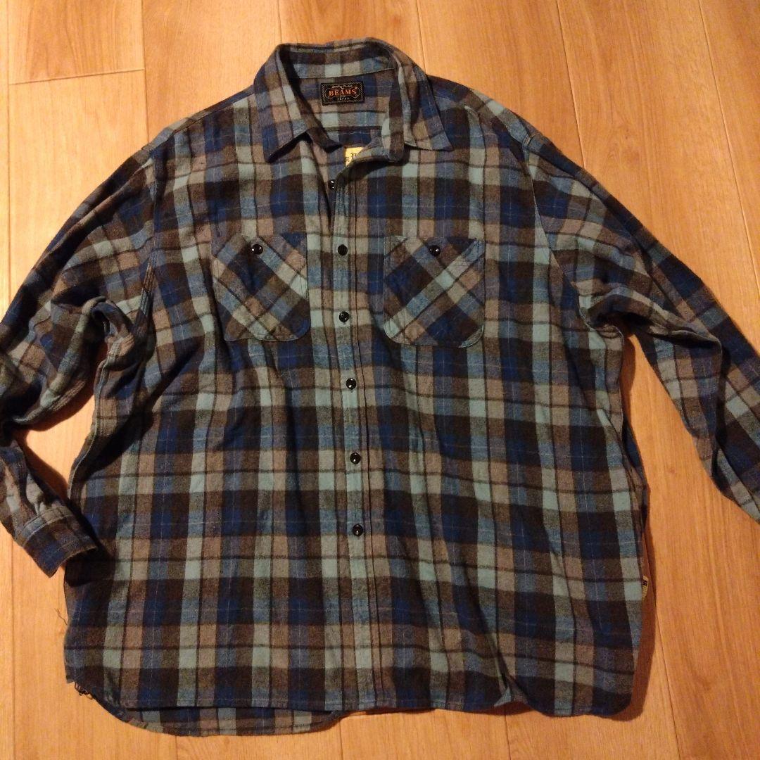 限定価格　ssz✖️BEAMS PLUS チェックネルシャツ　M　美品 SSZ × BEAMS PLUS〉カプセルコレクションが登場！ また、〈SSZ〉の22年
