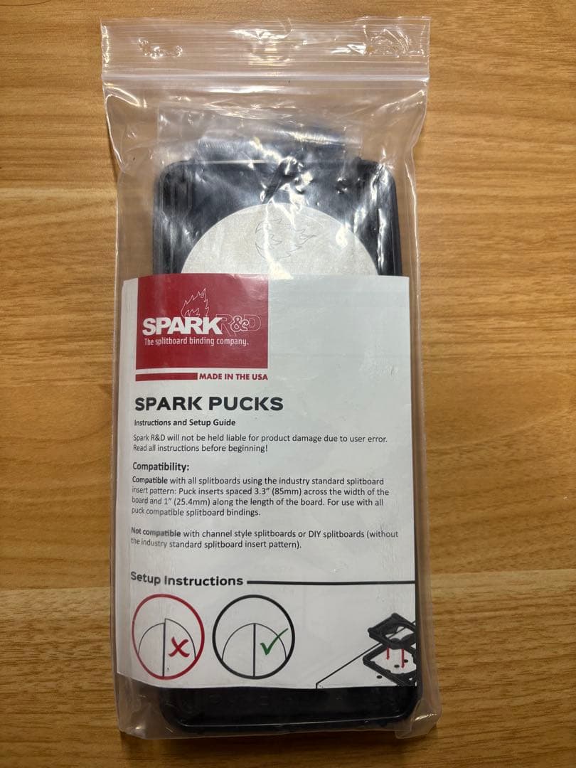 Spark R&D Pucks スプリットボード用ビンディングパック 正規 品