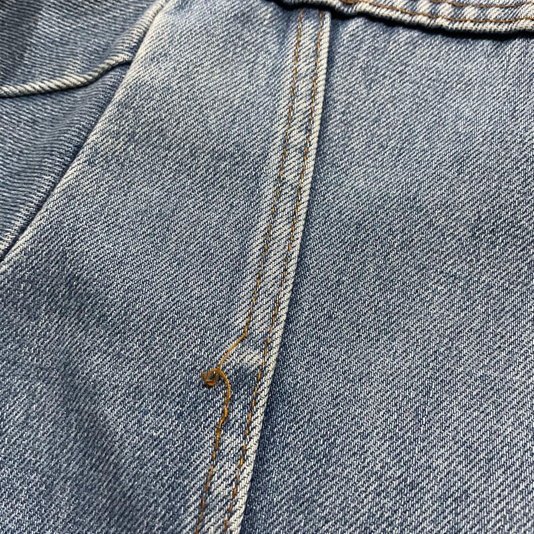 70s unknown ストア系 3rdタイプ デニムジャケット 縦落ち XL - メルカリ