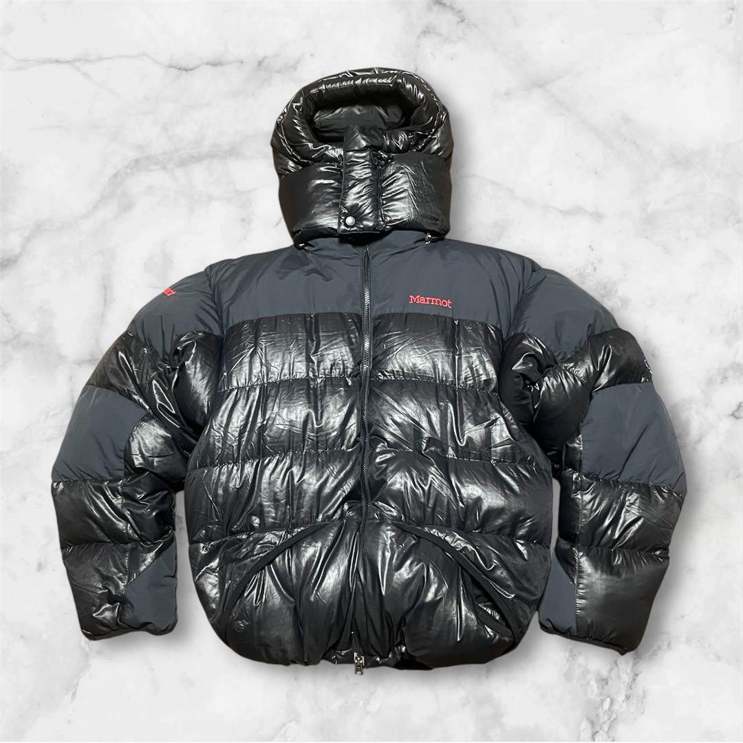 90s】Marmot マーモット ダウンジャケット ブラック 黒 L 希少 - メルカリ