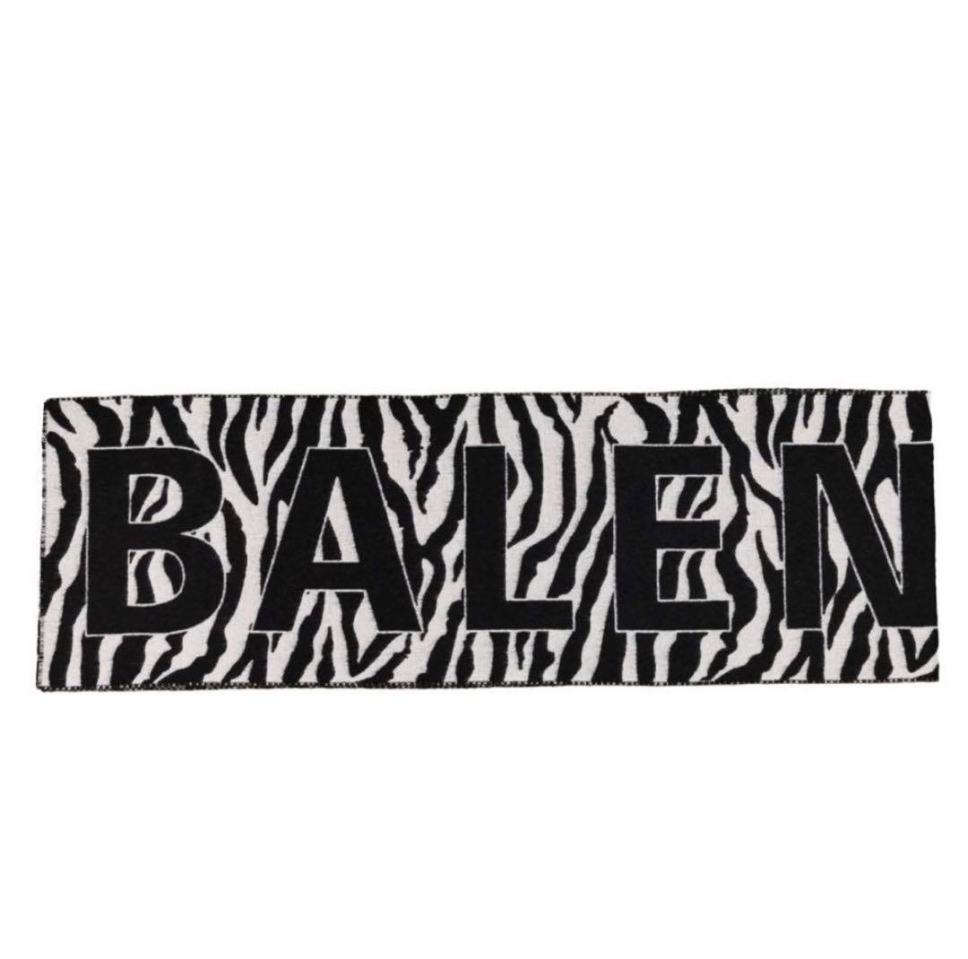 新品バレンシアガBALENCIAGAビッグロゴゼブラマフラー BALENCIAGA】ロゴプリントマフラー◇関税・送料込◇ (BALENCIAGA