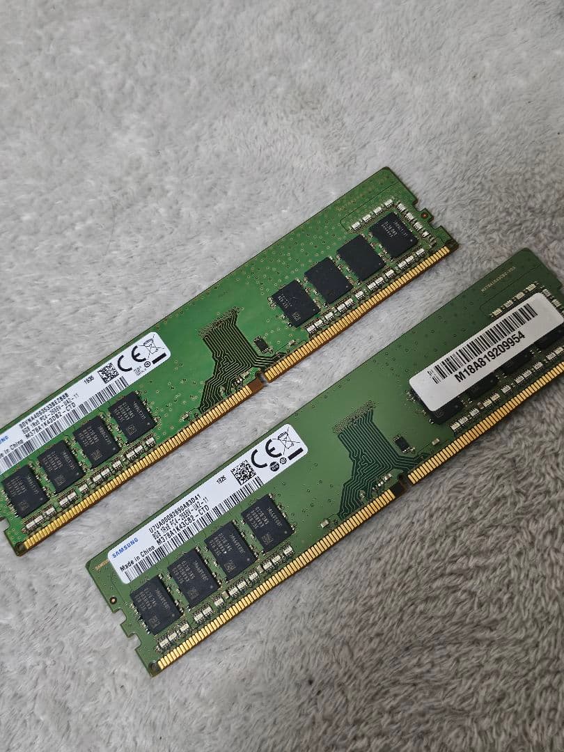 Samsung DDR4 2666 8GB ×2 計 16GB Samsung 16GB (2x8GB) DDR4 2666MHz PC4-21300 (PC4-2666V) CL19 UDIMM