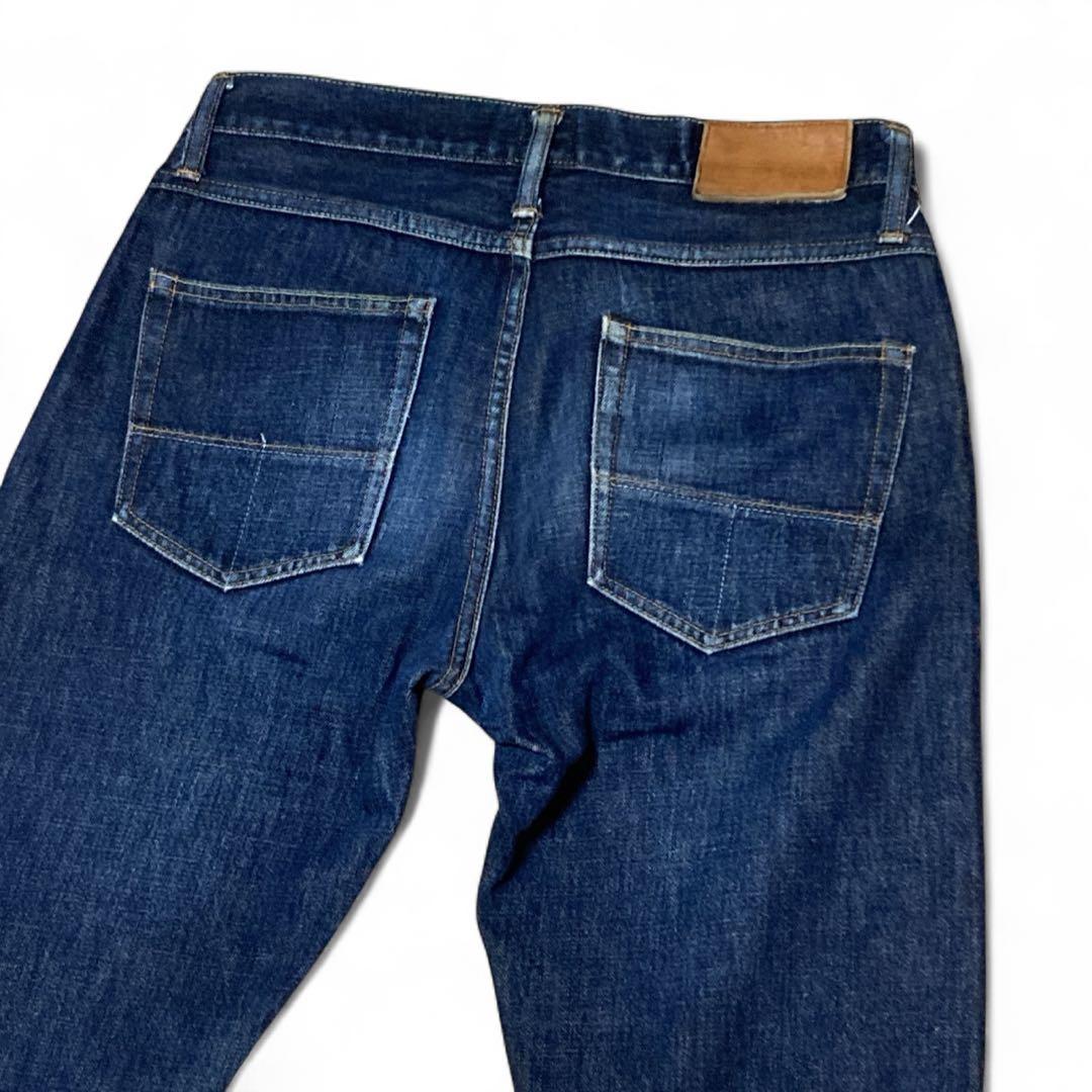 濃紺 テラソン デニム アメリカ製 W32 ホワイトオーク 赤耳 セルビッチ