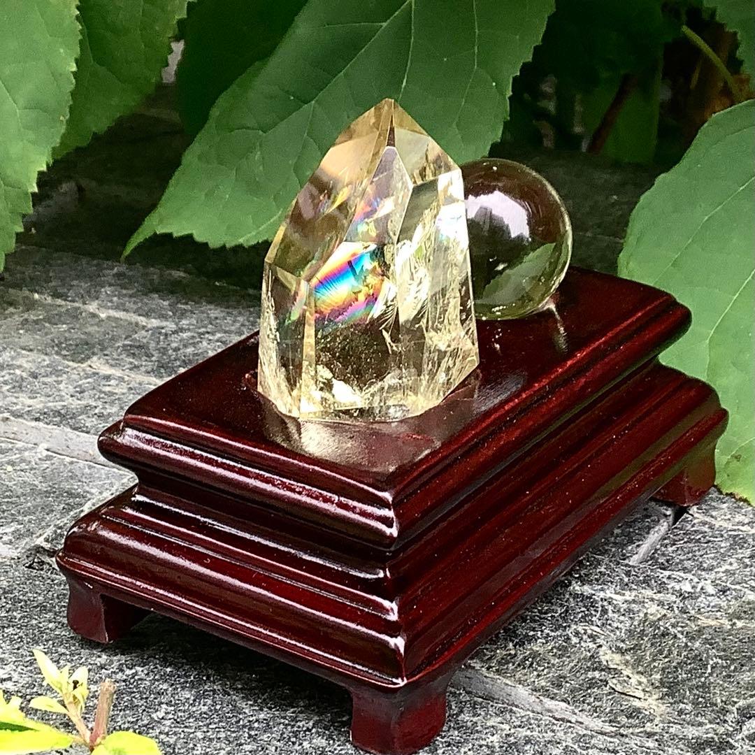 ✳世界に類無し‼️ 天川村レモン水晶*安心の外部鑑定書付　非加熱処理の無垢状態‼️