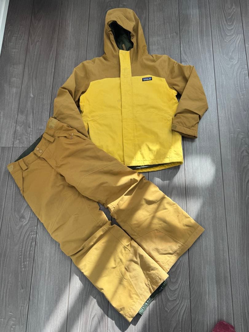 patagonia キッズスノーボードウェア パタゴニアキッズウェア パタゴニア キッズ スノーウェア 上下セット 5T