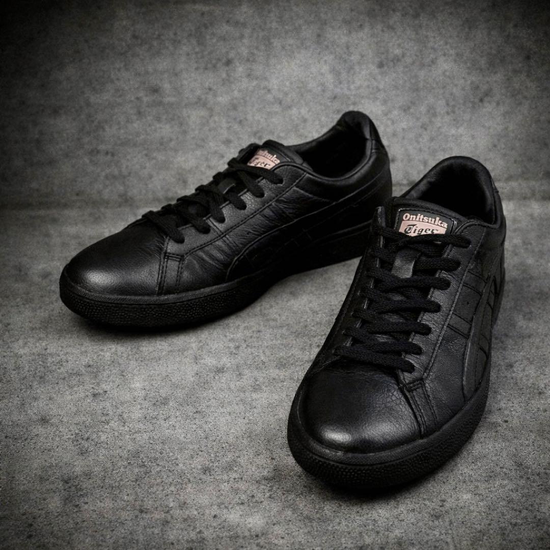 オニツカタイガー LAWNSHIP 3.0 レザー 22.5cm 黒 ブラック - メルカリ