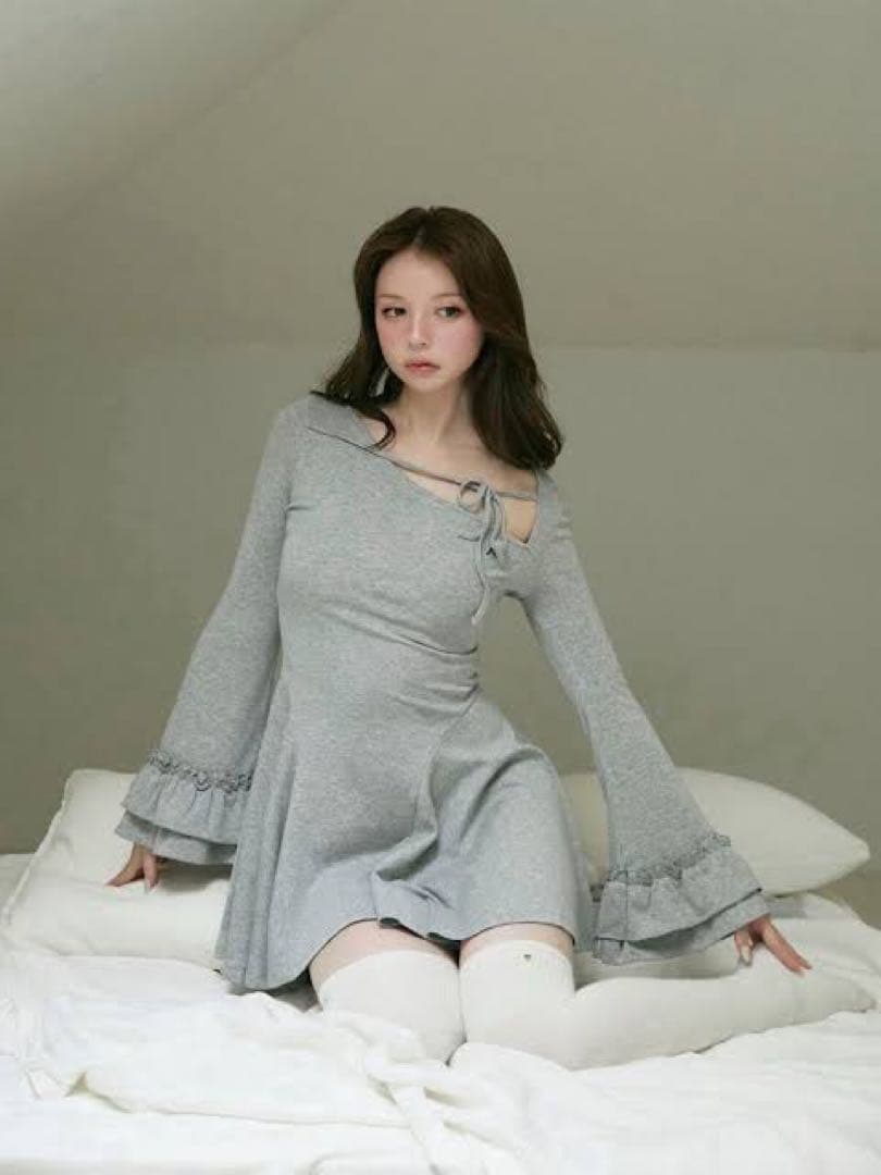 andmary Nina flare mini dress