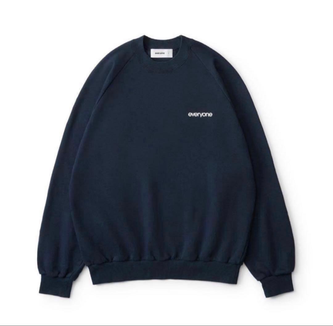 everyone original logo crew sweat (NAVY)