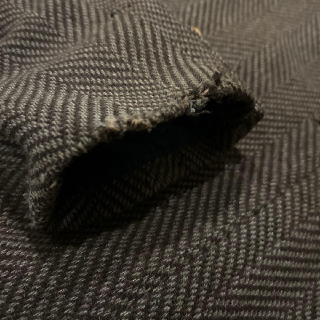 30s40sフレンチヴィンテージ ダブルブレスト ツイードコート