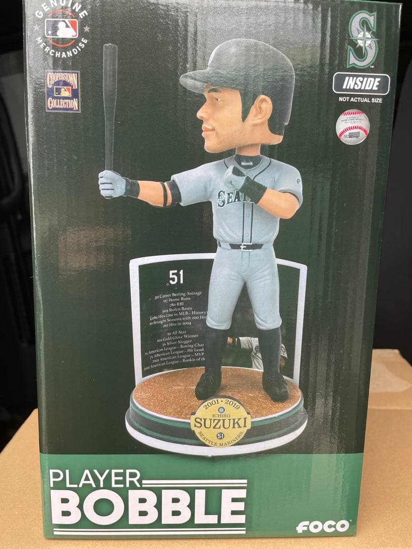 イチロー ボブルヘッド MLB公式 (記念台座付) 世界限定3000個