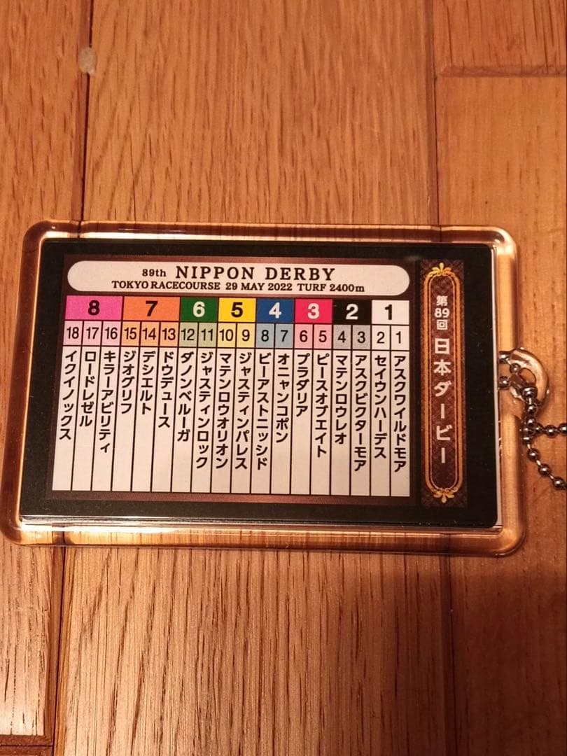 イクイノックス 2022日本ダービー ルメール直筆サイン 馬券ホルダー