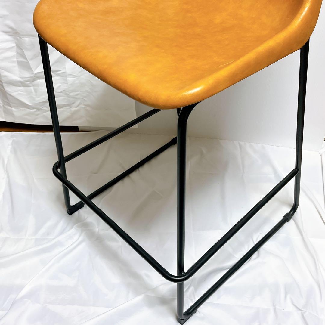 クラッシュゲート ログ カウンターチェア [tok] ヴィンテージ キャメル