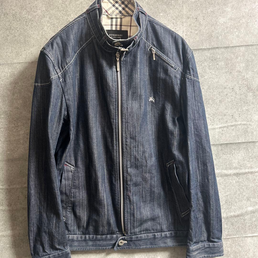 BURBERRY BLACK LABEL デニムブルゾン スタンドカラー Yahoo!オークション -「バーバリー デニム ジャケット」(バーバリー