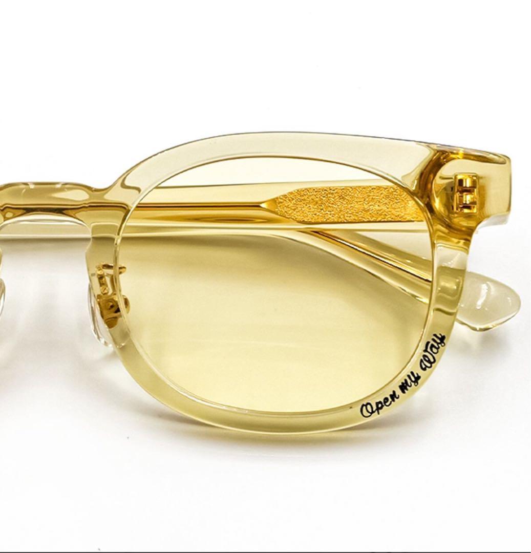 NSH N.S.H Open my way Pale Yellowサングラス