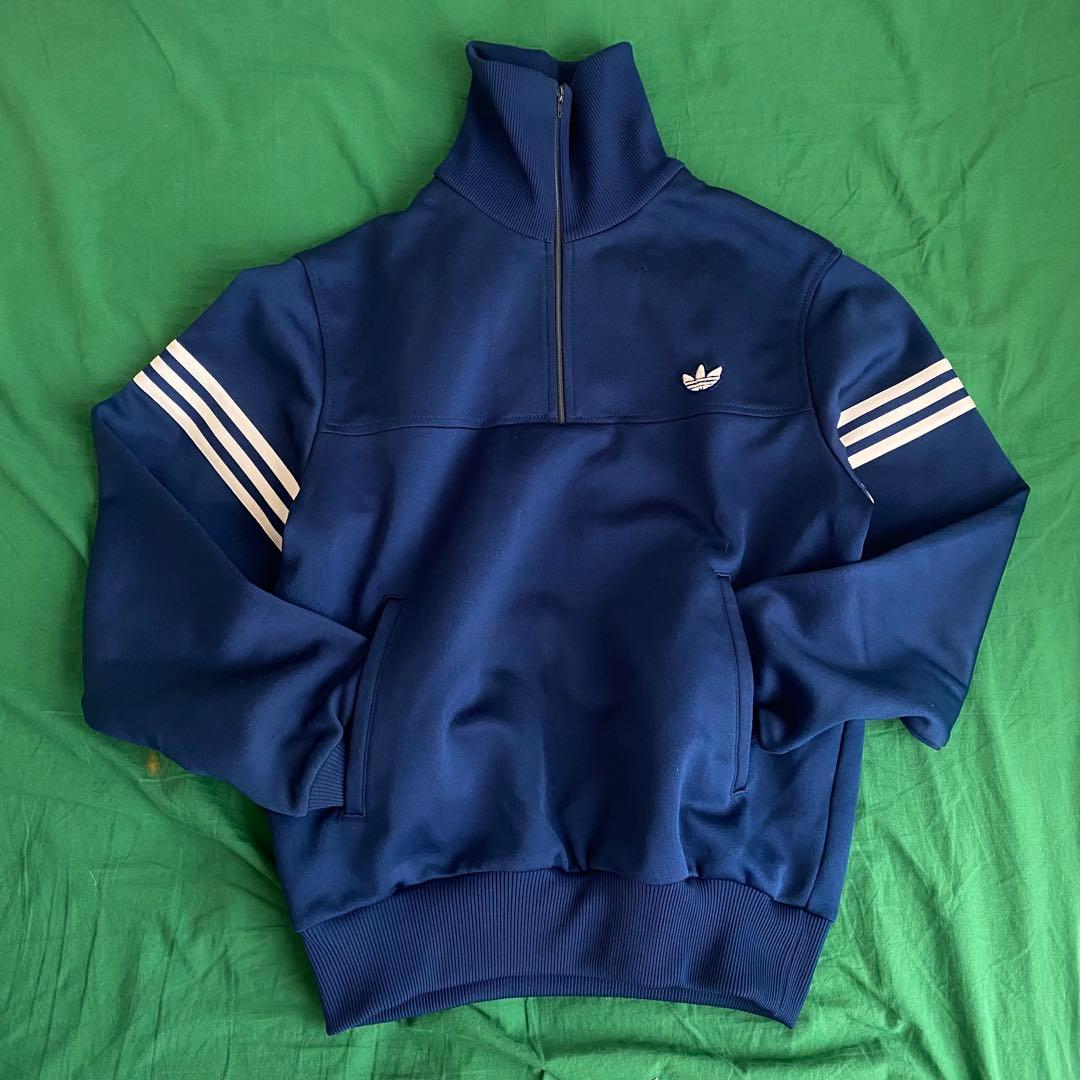 80's adidas 西ドイツ デサント社製 ハーフジップ - メルカリ