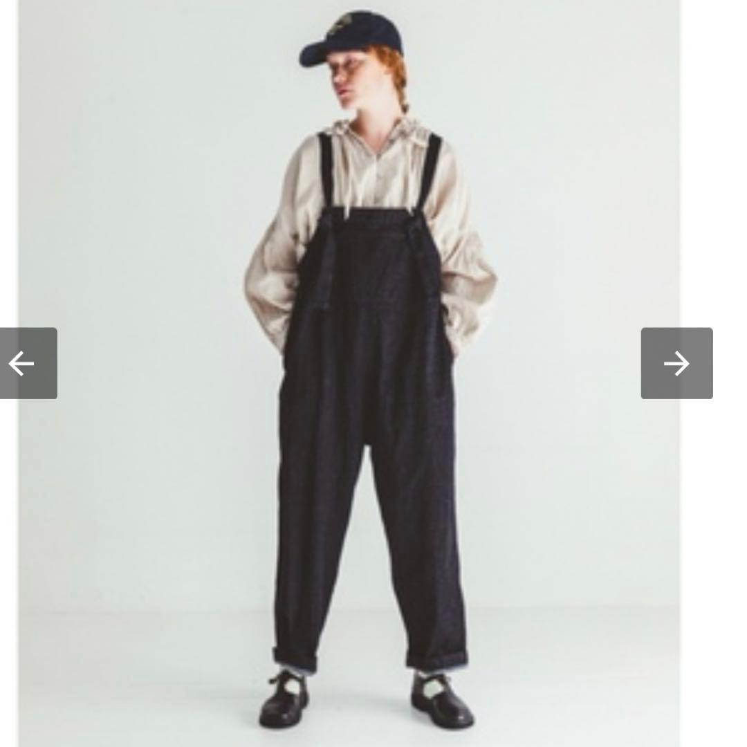 nest robe】UpcycleLino デニムサロペット