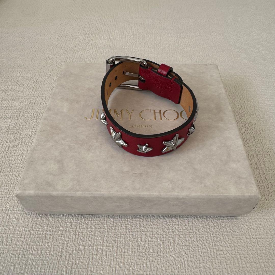 JIMMY CHOO レッド レザー スタッズ ブレスレット バングル 楽天市場】ジミーチュウ ジミーチュウ 中古 ジミーチュウ ブレスレット