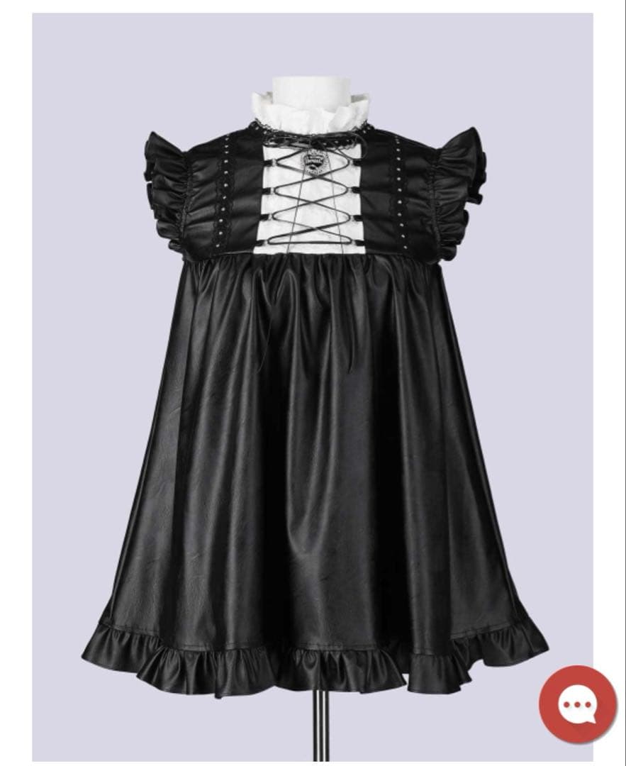 QOOZA IMVAL / Leather Doll Dress ワンピース lMVAL レザーワンピース IMVAL / Leather Doll Dress [BLK] - QOOZA
