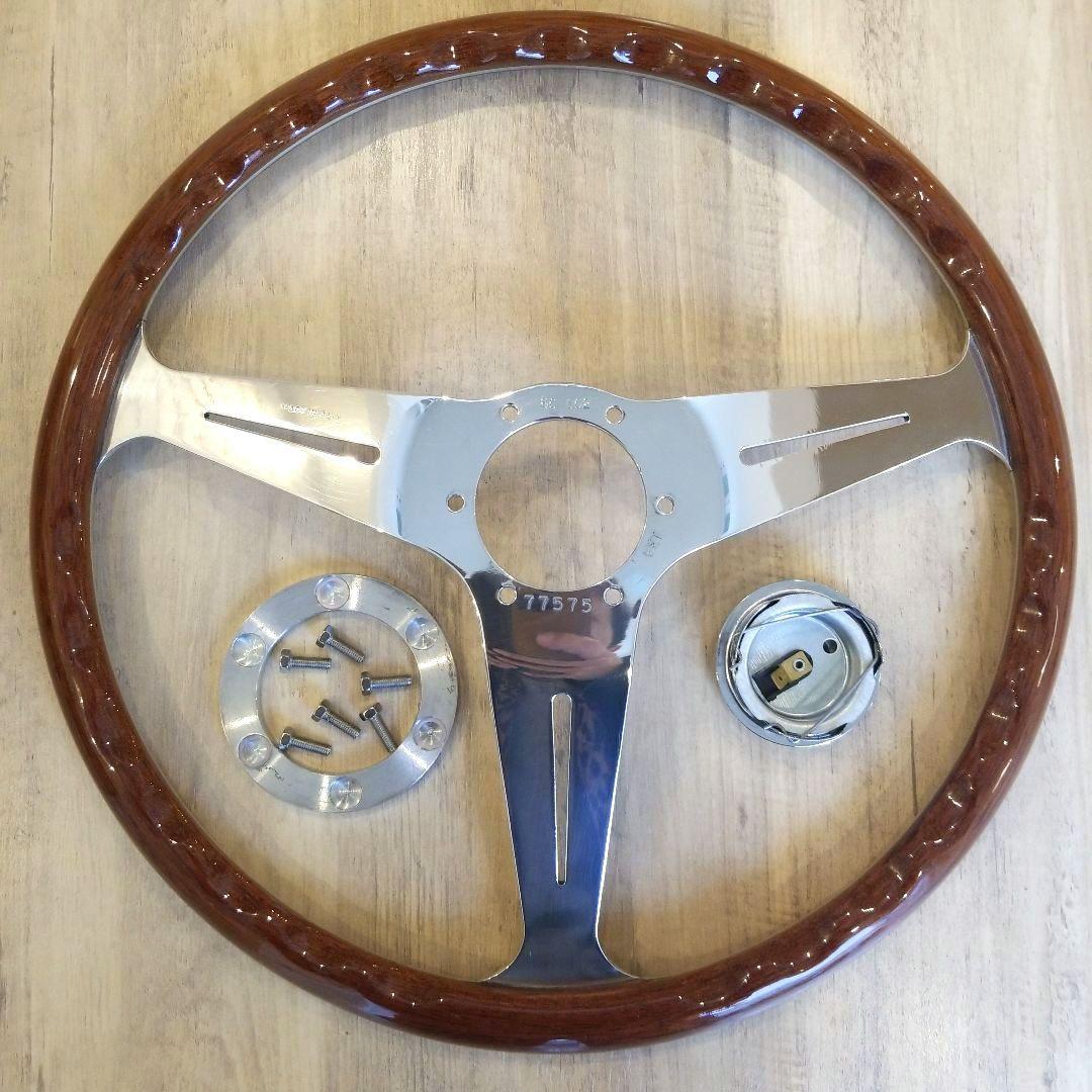 美品】NARDI☆ナルディクラシックウッドポリッシュ/39Φ【FET刻印有り