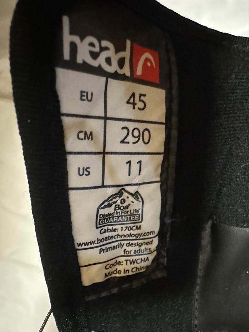 head メンズ　スノーボードブーツ 黒/赤　size 29.0cm