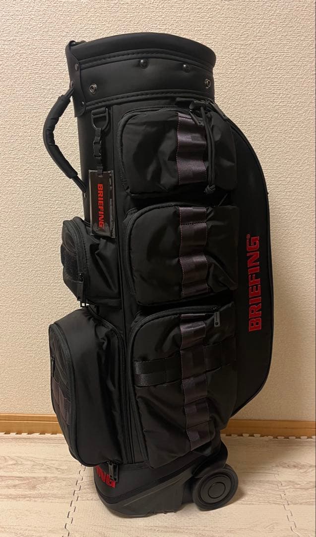 【新品】BRIEFING キャディバッグ CR-6 CASTER ブラック ブリーフィング バッグ キャディバッグ CR-6 CASTER ゴルフバッグ