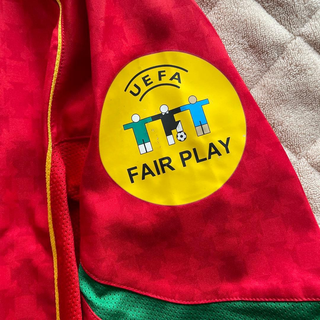 デッドストック ポルトガル代 フィーゴ 7番 ユーロ2004決勝マッチデイ