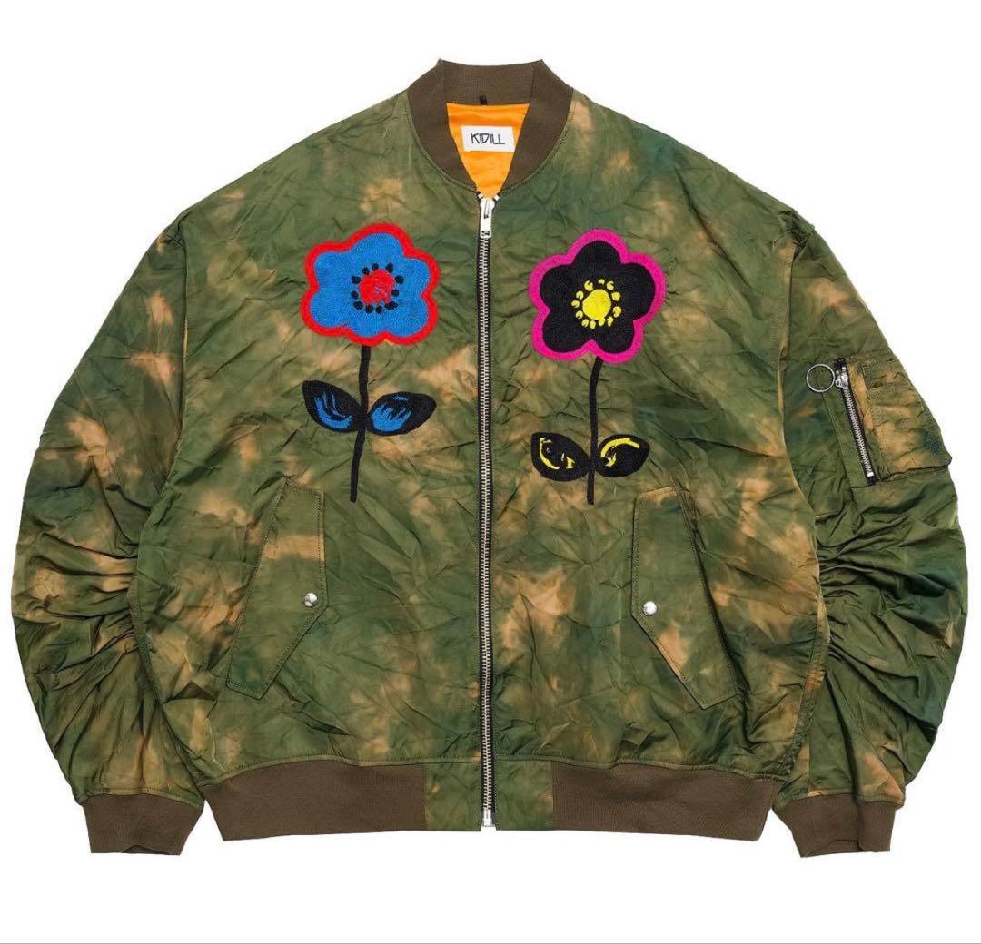 KIDILL 花柄刺繍 MA-1ジャケット - メルカリ