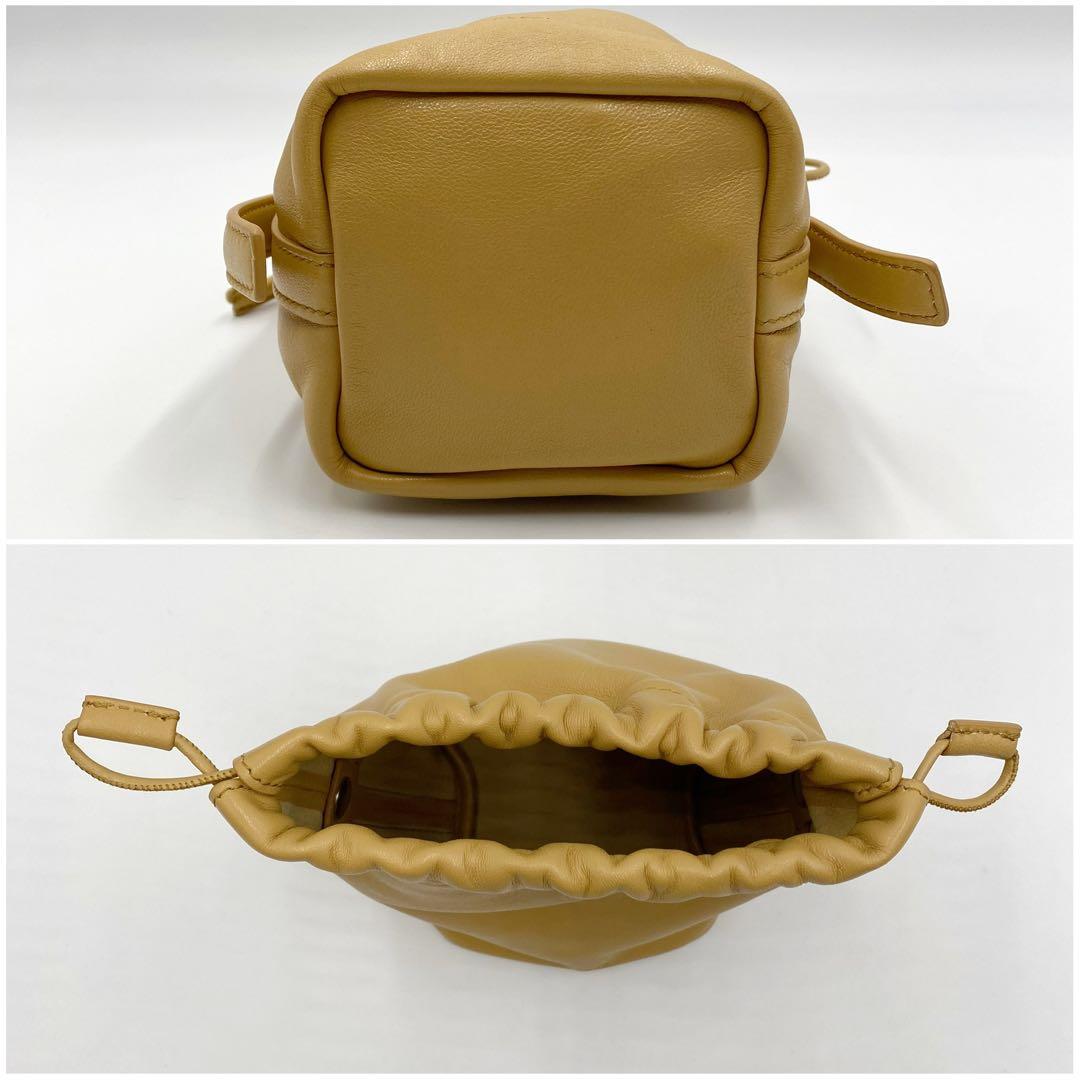 専用☆JIL SANDER ジルサンダー 巾着型 ポーチ レザー☆047 - メルカリ