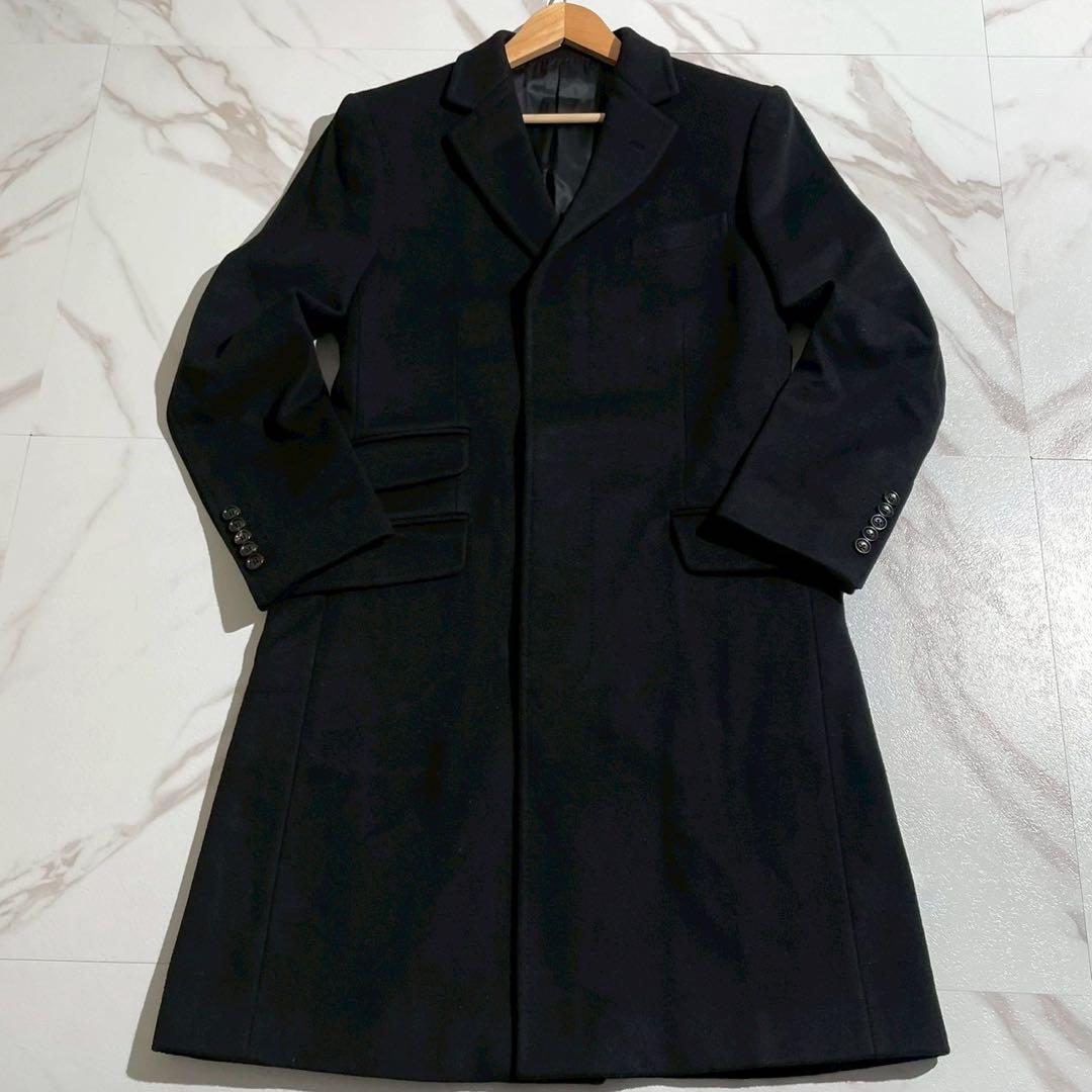 極美品 GUCCI 現行タグ オーバーコート 黒 チェスター コート 【96】