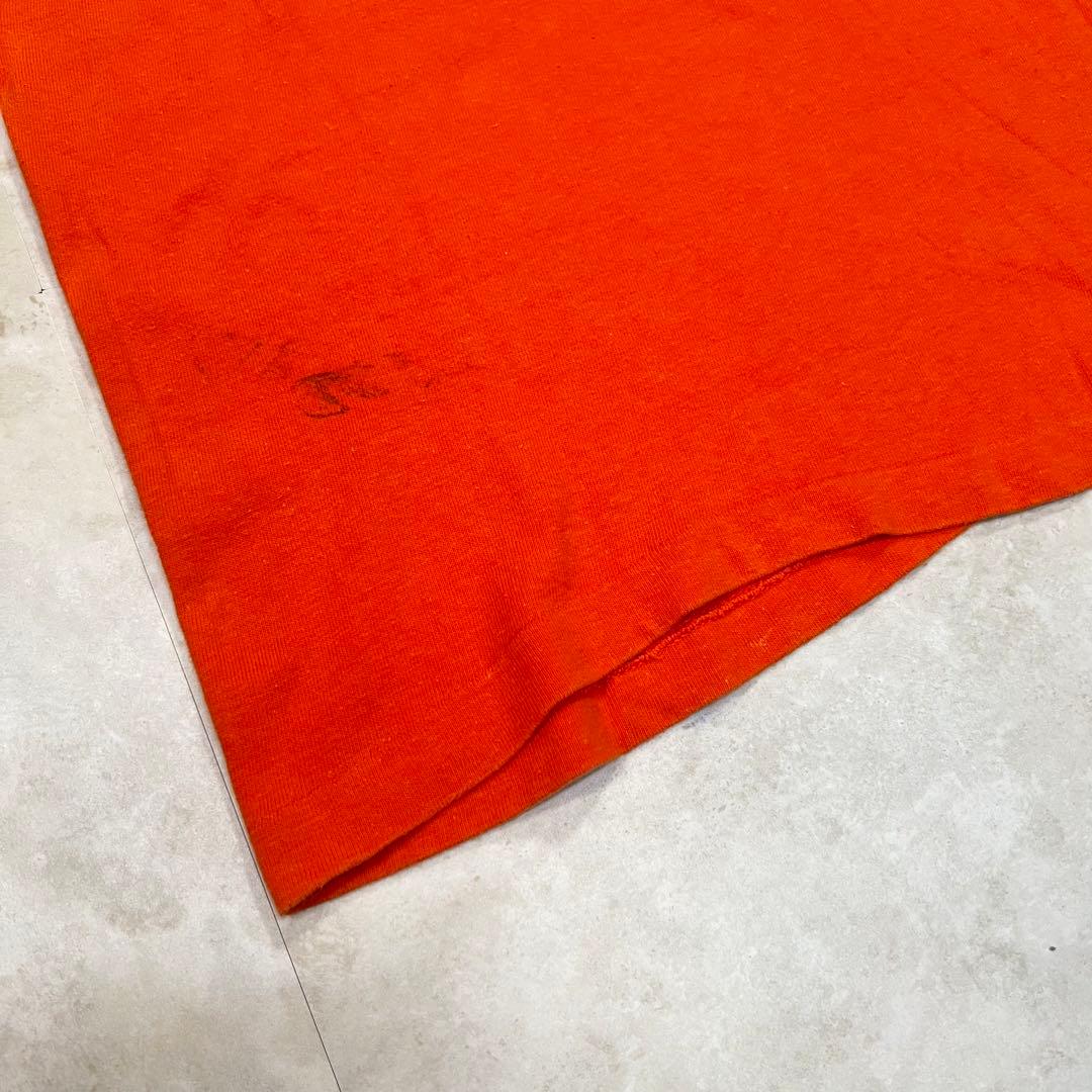 70s \"champion\" ミュージックシアター フットボールTシャツLサイズ