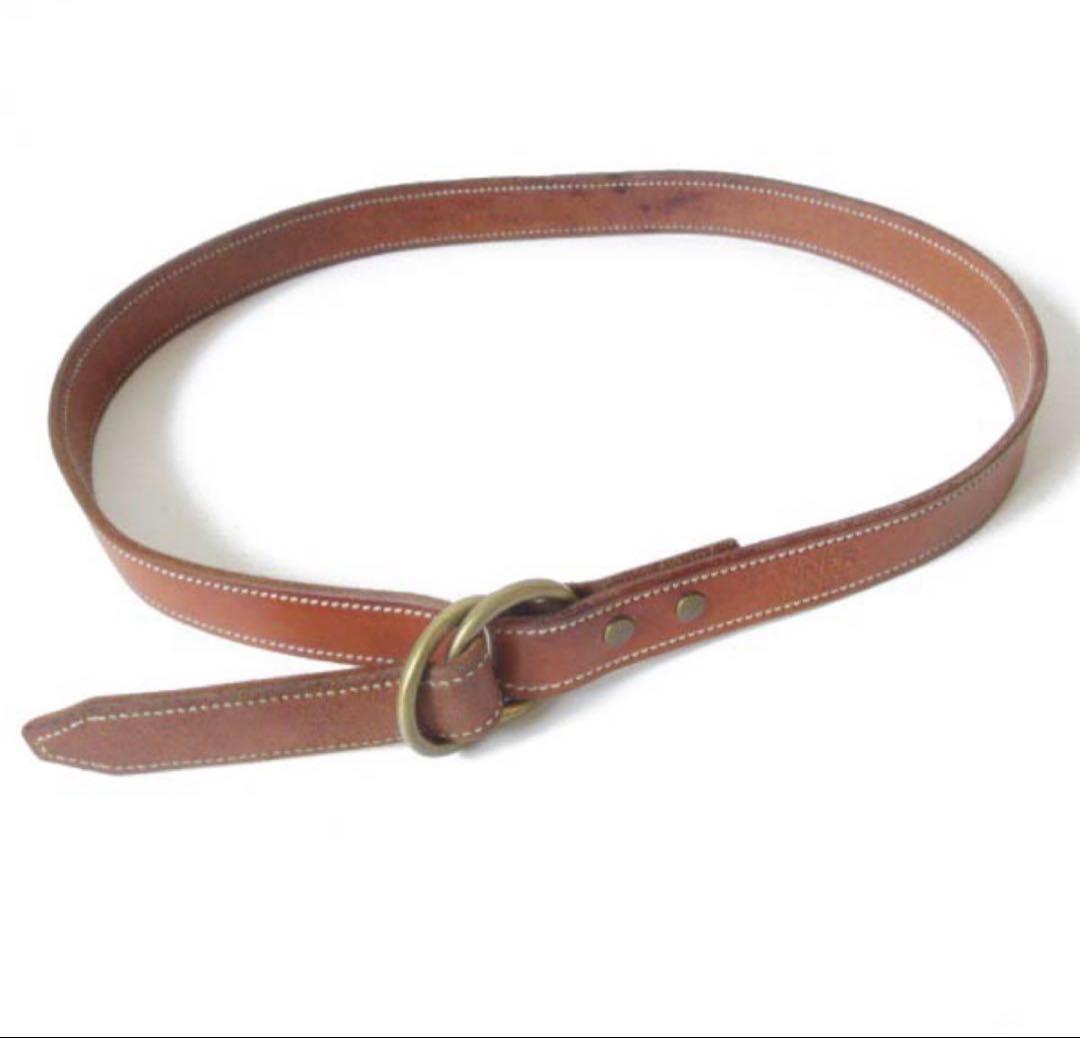 j*k様 USA製 TANNER GOODS レザー ダブルリング ベルト 茶系