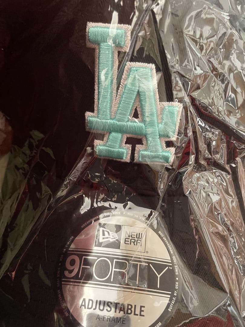 ドジャースティファニーブルー帽子 NEW ERA - ドジャース x ティファニーブルー NEWERA キャップ