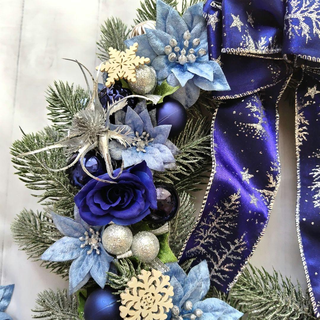 9月限定価格】ポインセチアとローズのSpecial Christmasリース