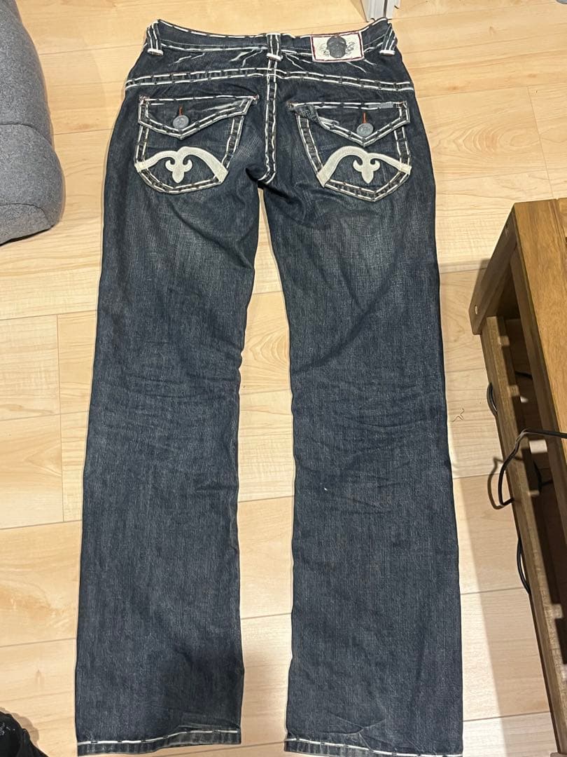 truereligion似 LAGUNABEACHストレートフレアデニム