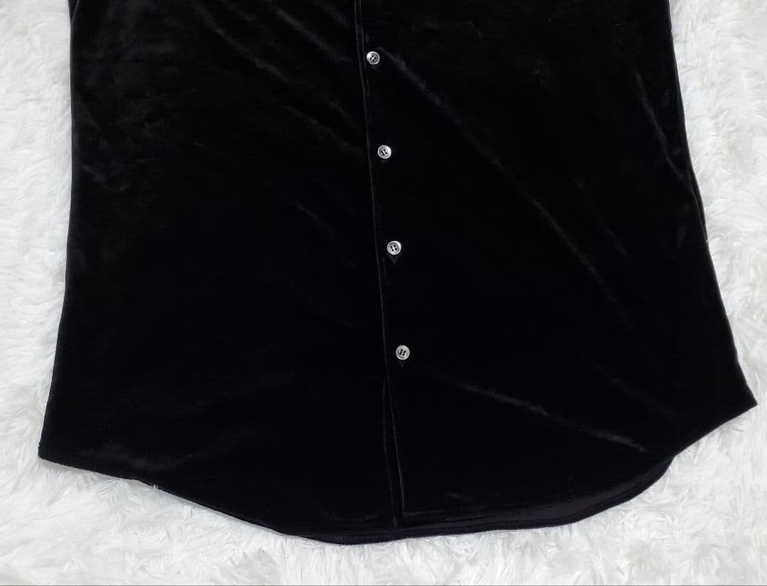 希少✨GIORGIO ARMANI ベロアシャツ　シルク ファラ・フォーセット様