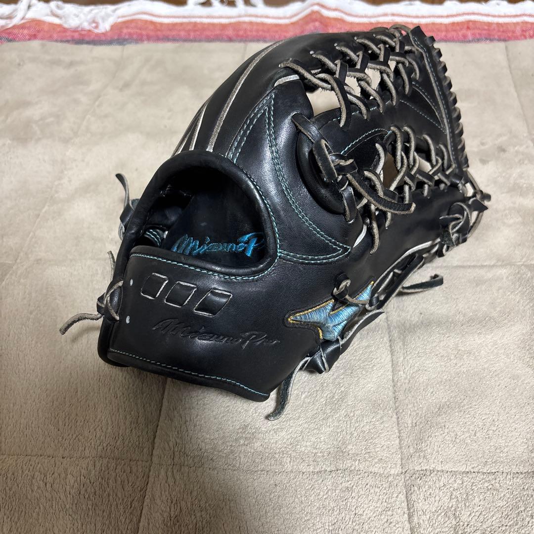 Mizuno Pro 硬式グローブ ブラック Mizuno Pro ミズノプロ 硬式 グローブ グラブ 投手用 限定皮革 高校