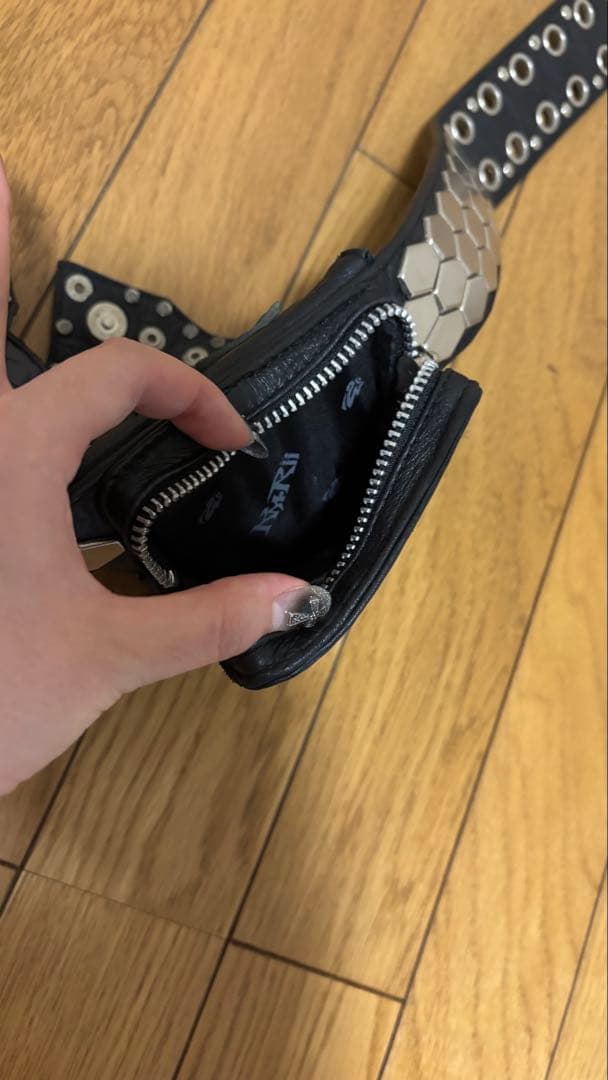 Kmrii hip bag with CRAZY SILVER STUDDED KMRii Accessories Grand