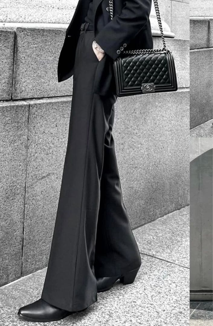 PANERO Wide Flare Slacks