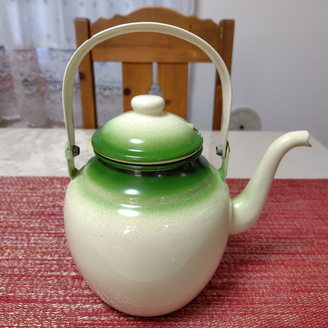 おすすめ！初期イマン イヴ イブ ホーロー アンティークケトル やかん