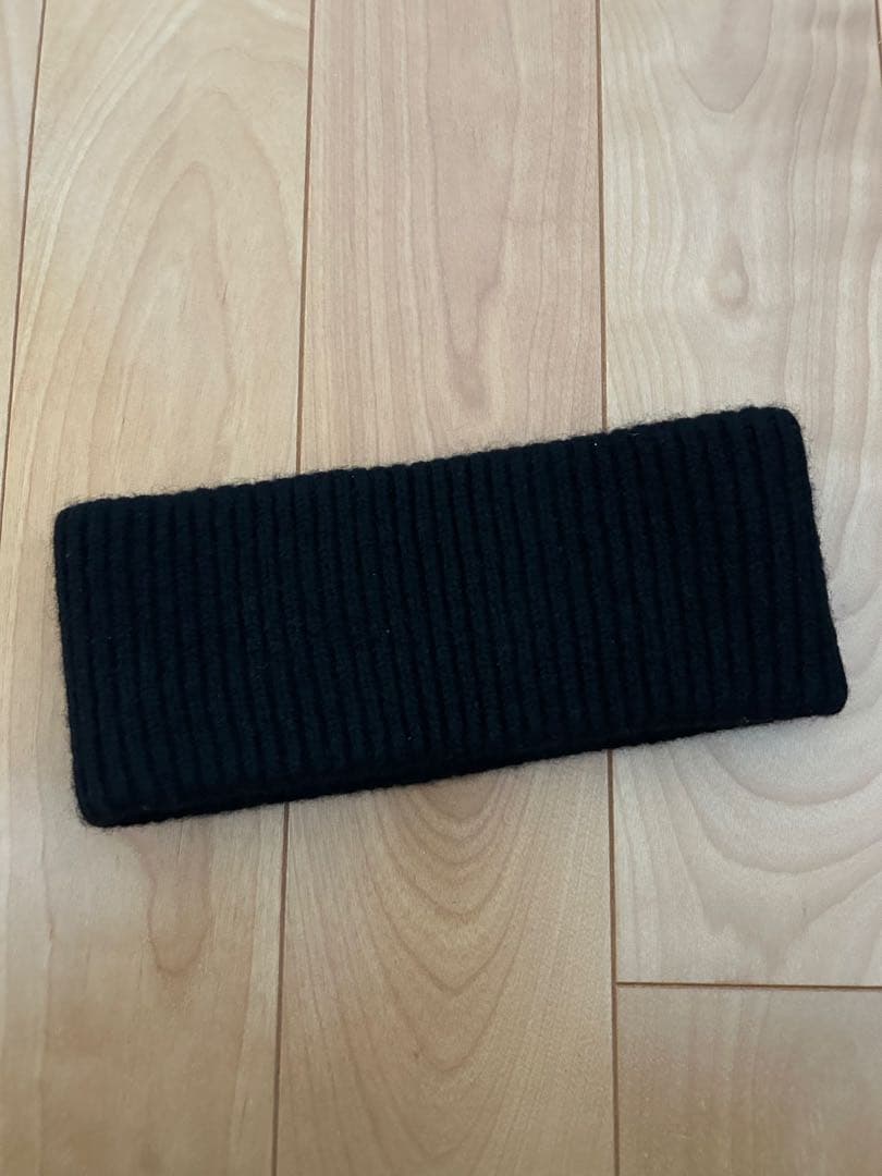 moontreeplanet ニットヘアバンド　ブラック ニットヘアバンド