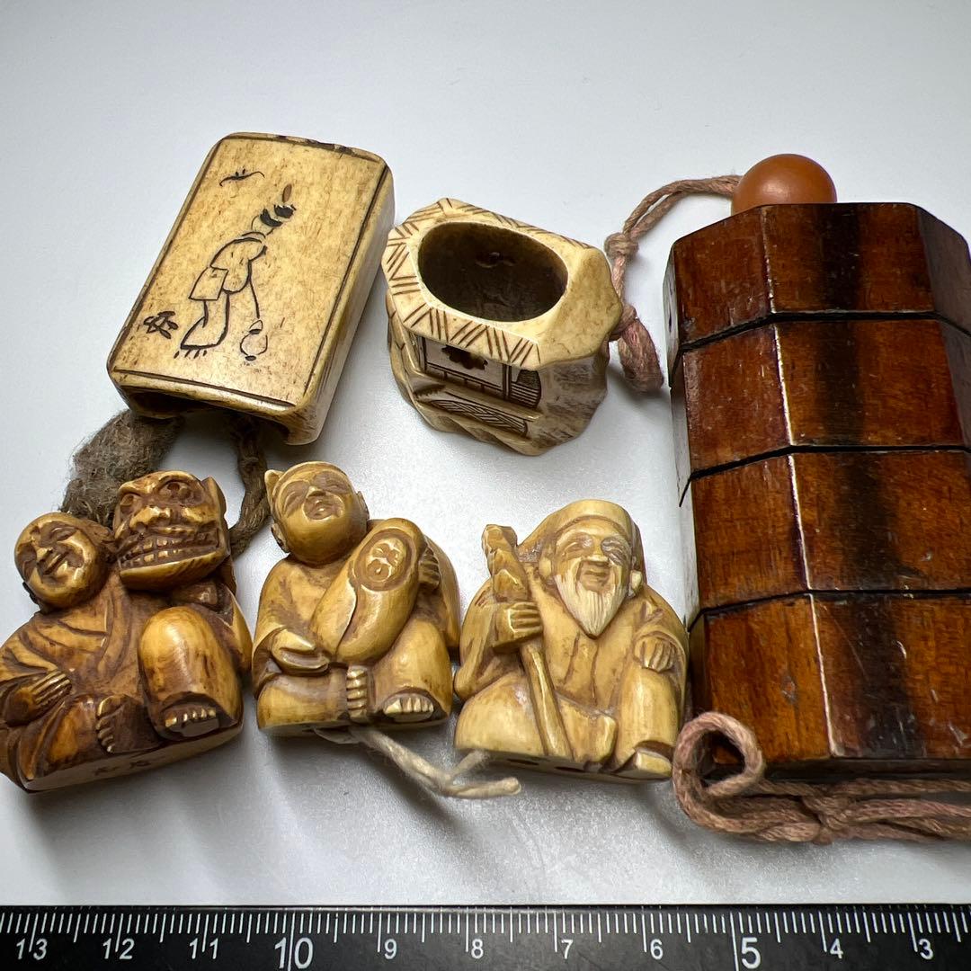 時代 極上根付、印籠セット 111g 東Y8-0109☆2Fトヒカ - メルカリ