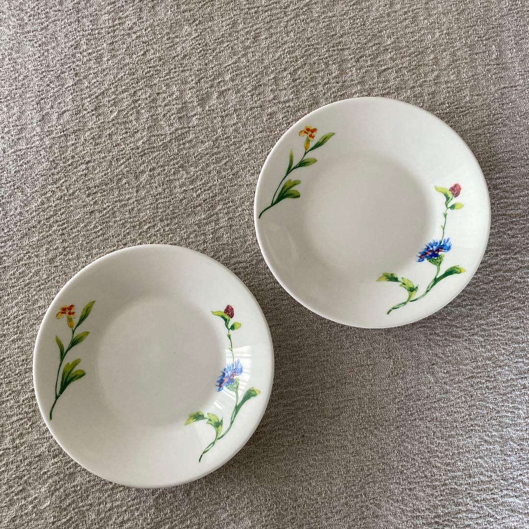 コーンフラワーCornflowerサラダ皿 ソーサー各2枚