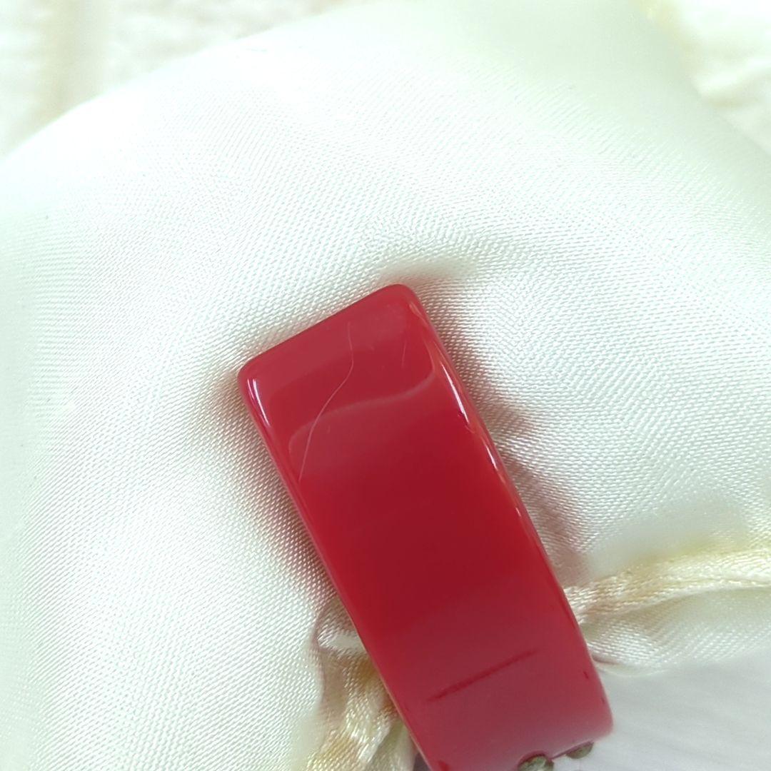 Dior ディオール ロゴバングル ラインストーン レッド - メルカリ