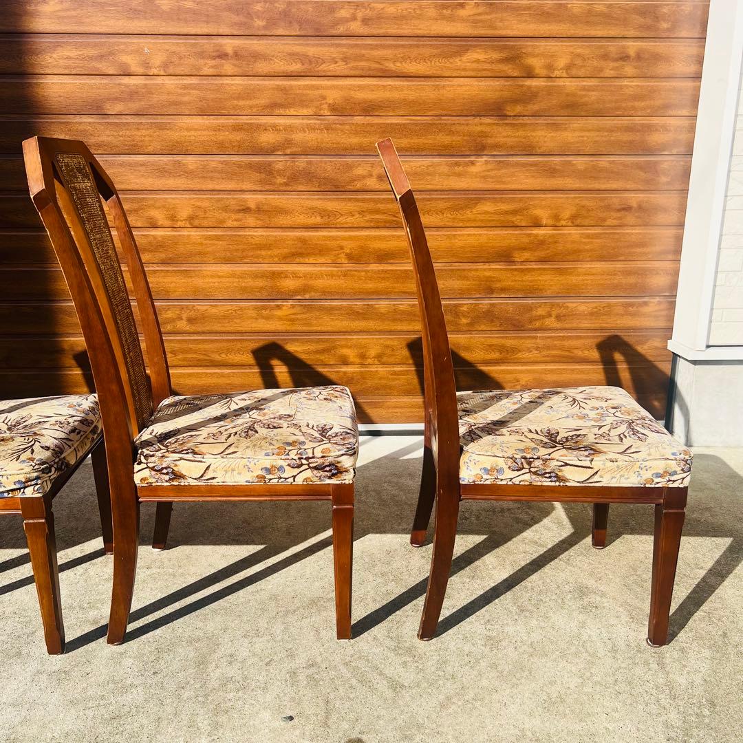 廃盤 maruni 地中海シリーズ ダイニングチェア 4脚セット 引き取り限定