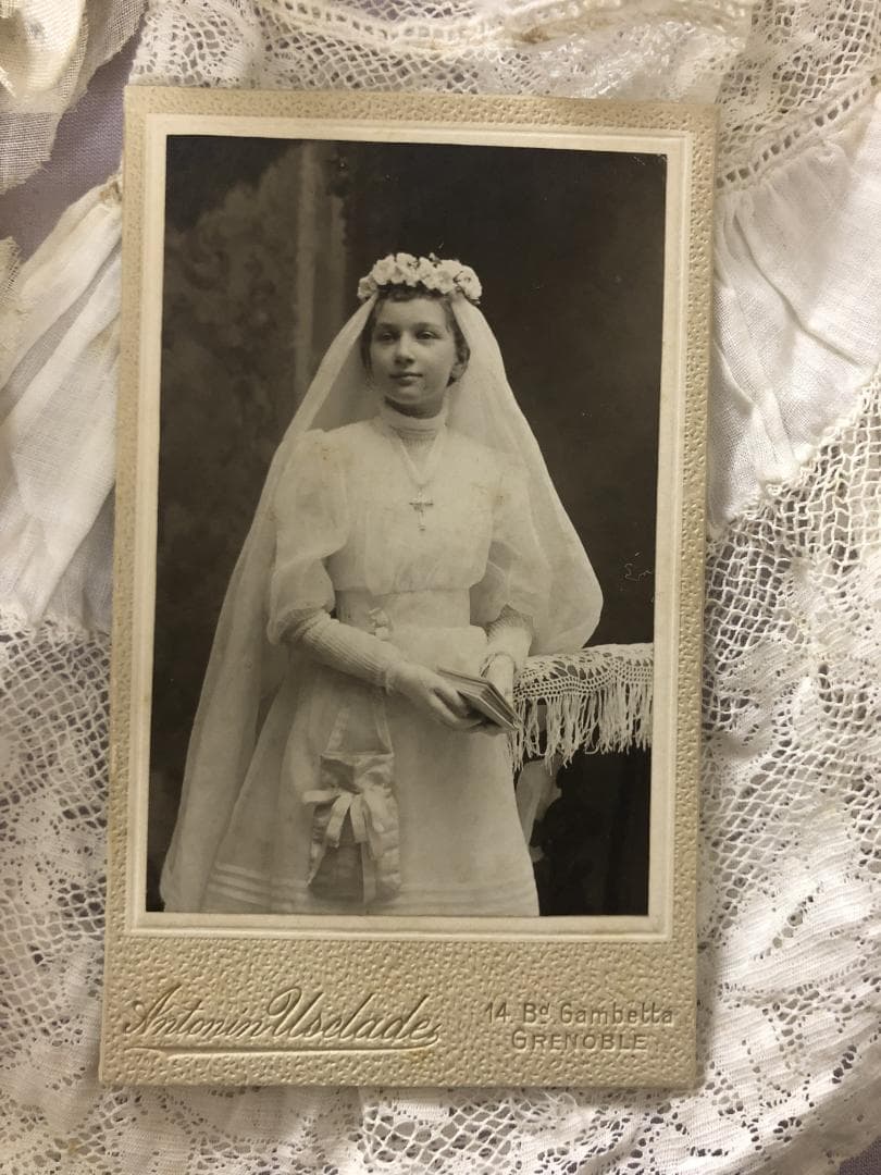 フランスアンティーク コミュニオン カルト・ド・ヴィジット