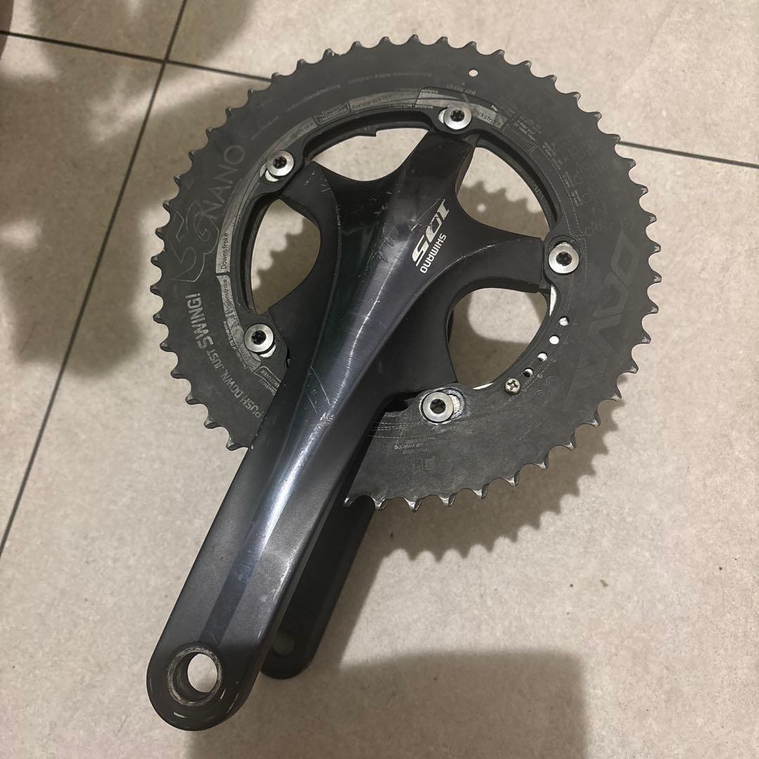 ストロングライト 49D クランク 165ミリ フレンチ規格 中古良品