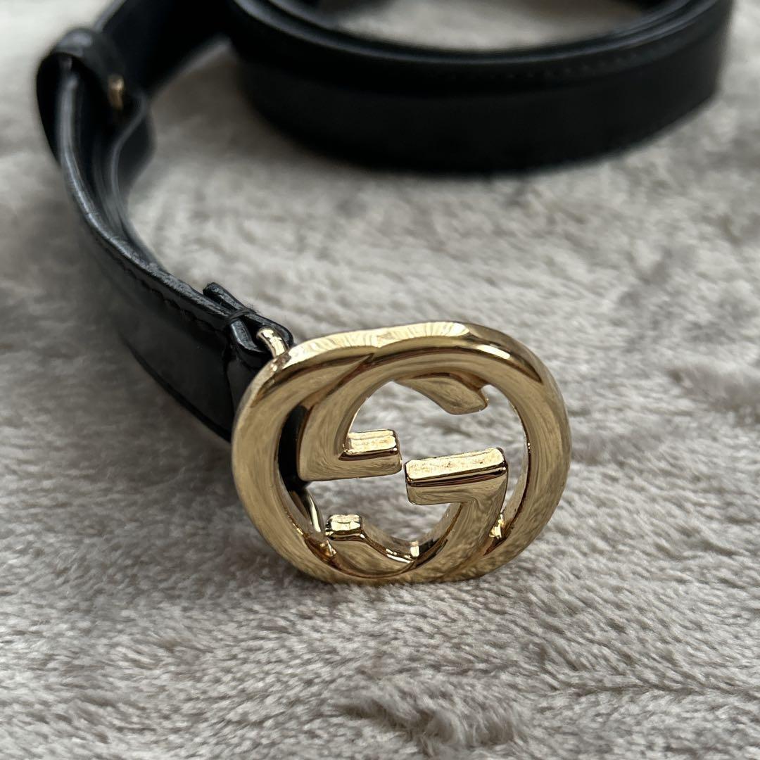 GUCCI グッチインターロッキングG ベルト ゴールド金具 60-24 楽天市場】GUCCI グッチ グッチシマ GG インターロッキング Gバックル